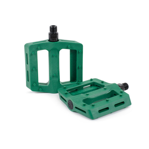 Shadow Surface Plastic Pedals, BR Green