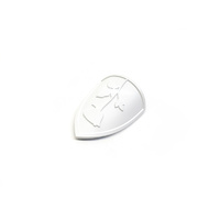 Subrosa Sheild Head Badge, White