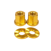 Shadow 10mm Alloy Axle Nuts (Pair), Gold