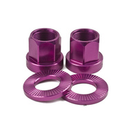 Shadow 10mm Alloy Axle Nuts (Pair), Purple 