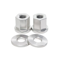 Shadow 14mm Alloy Axle Nuts (Pair), Raw Polish