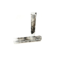 Tempered Zephyr Flangeless Grips, Clear / Black Swirl.