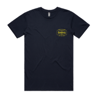 Tempered Goods, Crest Tee Ss Med Navy 