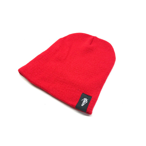 Tempered Woven Beanie, Red