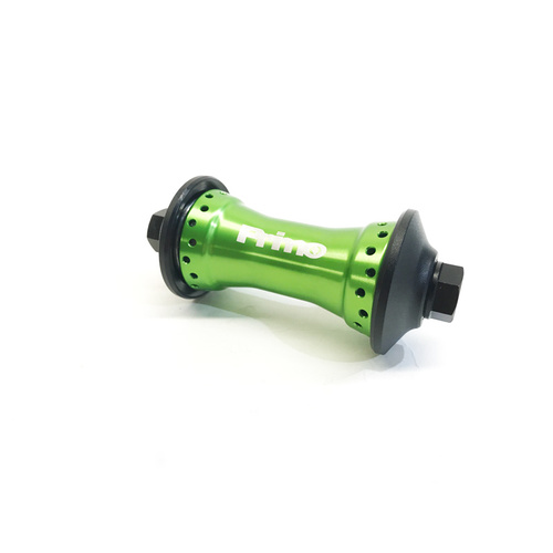 Primo N4 V1 Front Hub 10mm Green. Includes Guards