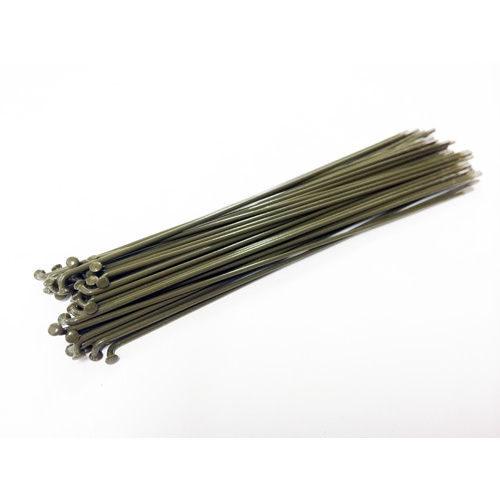 Mutiny Spokes 194mm - Includes Nipples, Army Green *Sale Item*