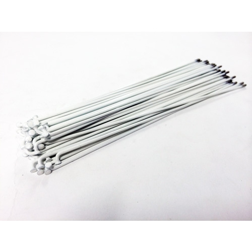 Mutiny Spokes 194mm - Includes Nipples, White *Sale Item*