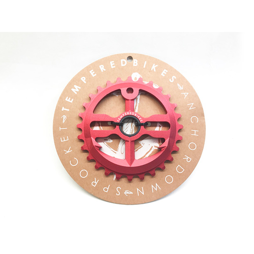 Tempered Anchor Down V1 Sprocket, 30T Red