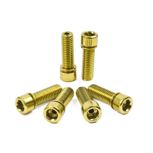 Shadow Hollow Stem Bolt Kit. Set Of 6, Gold