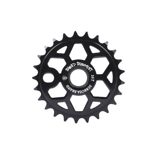 Subrosa Shred Sprocket, 25T Black W/White Logo