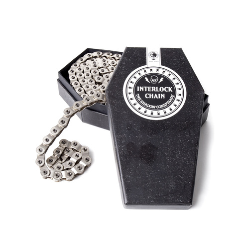 Shadow Interlock V2 3/32" Halflink Race Chain, Chrome