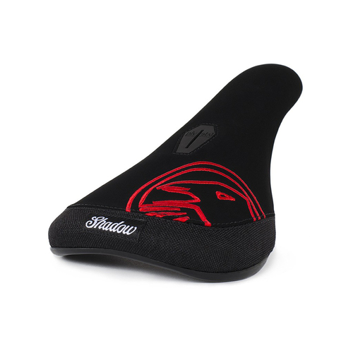 Shadow Crow  Slimmer Pivotal™ Seat, Black W/Red Embroidery