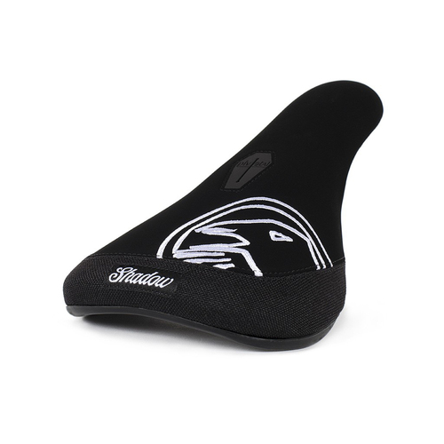 Shadow Crow  Slimmer Pivotal™ Seat, Black W/White Embroidery
