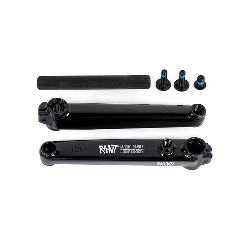 Rant Bangin 8 Spline Cranks 175mm/19mm, Black