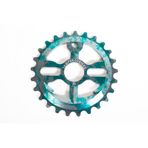 Tempered Anchor Down V2 Sprocket, 30T Greenish Grey Splatter