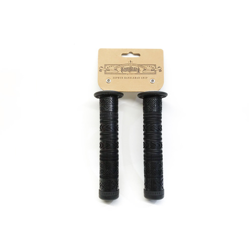 Tempered Zephyr Low Flange Grips, Black