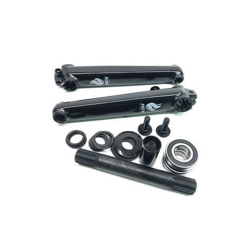 Forgotten 8 Spline Cranks 175mm/19mm, Black
