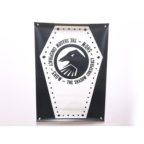 Shadow Coffin Banner 24' X 48', White *Sale Item*