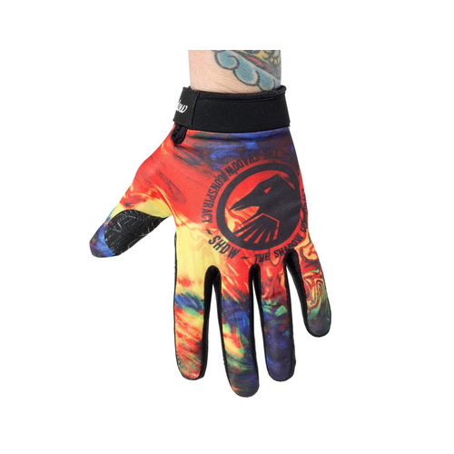 Shadow Conspire Tye Die Gloves, Black/Red, X/Large