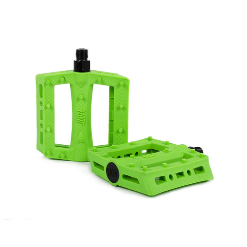 Rant Shred Plastic Pedals, Neon Green