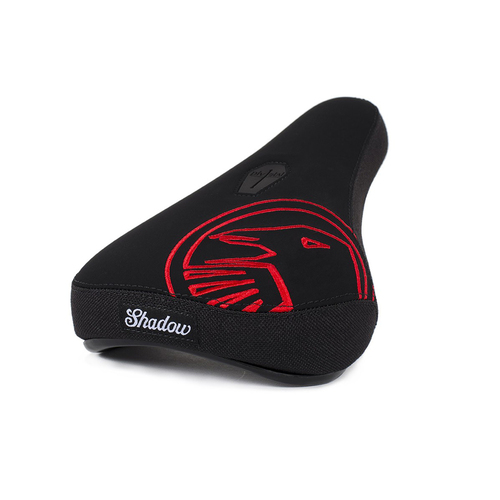 Shadow Crow Mid Pivotal™ Seat, Black W/Red Embroidery