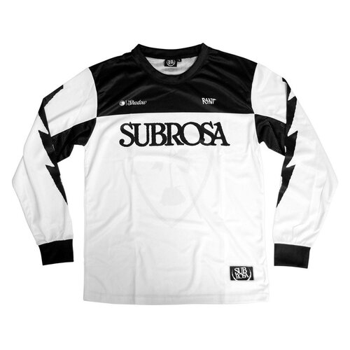 Subrosa Race Jersey, Black/White X/Large