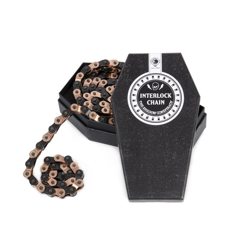 Shadow Interlock V2 Halflink Chain, Copper/Black