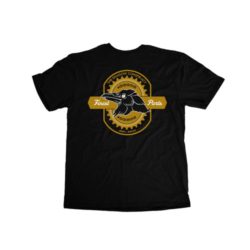 Shadow Finest Tee, Black Large