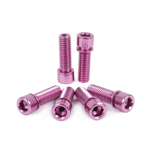 Shadow Hollow Stem Bolt Kit. Set Of 6, Pink