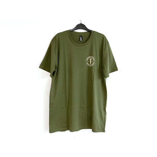 Tempered Abyss Logo Tee, Olive Large