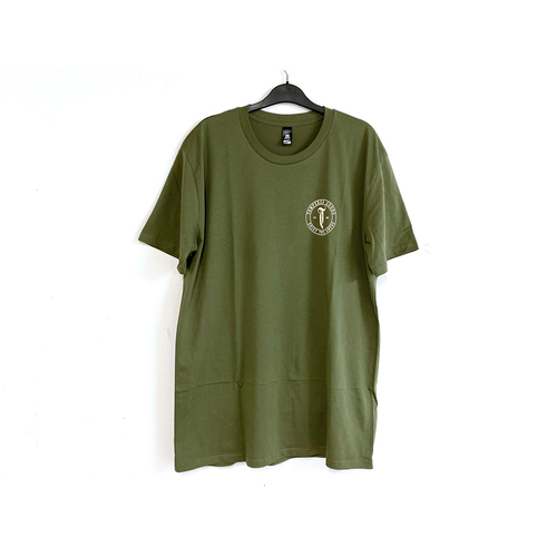 Tempered Abyss Logo Tee, Olive X/Large