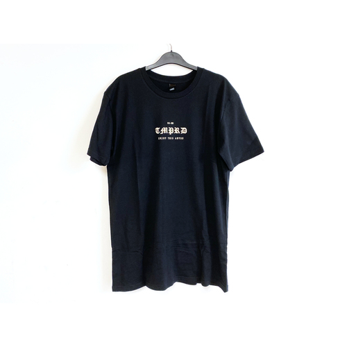Tempered Old English Tee, Black X/Large