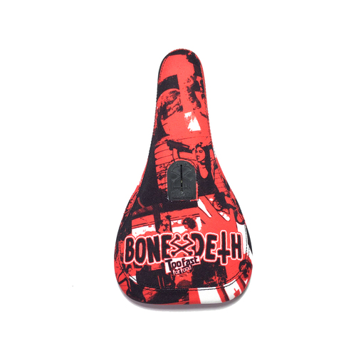 Bone Deth Too Fast Seat, Slim Red/Black