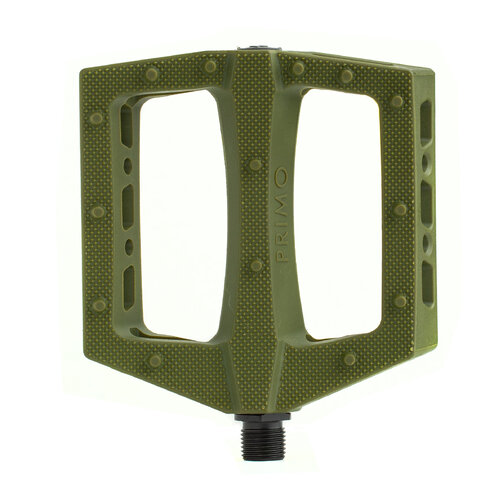 Primo Turbo Plastic Pedals, Olive