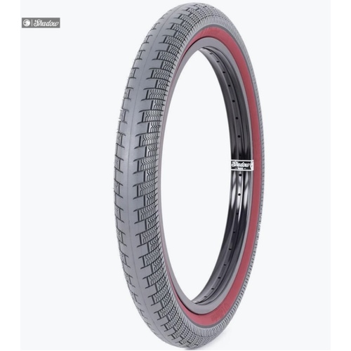 Shadow Creeper Tyre, 20" x 2.4", Finest (Grey/Maroon)