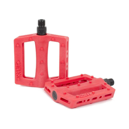 Rant Trill Plastic Pedals, Red