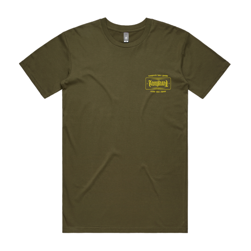 Tempered Goods, Crest Tee Ss Med Army 
